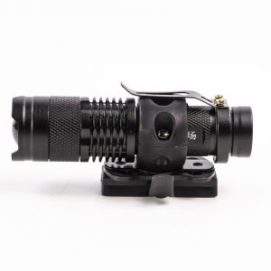 JOAXOR Tactical Helmet ARC Rail Light LED Mini Pocket Pen Flashlight Zoomable With Strobe/Strong/Low Include Rail Mount