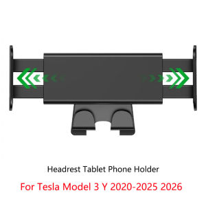 Headrest Tablet Holder For Tesla Model 3 Y Juniper Highland 2025-2020 2026 Phone Mount Back Seat Stand Hook Accessories for iPad
