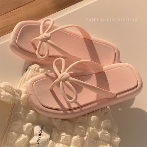 XIXITIAO | Narrow Straps Ribbon Flip Flops Beach Sandals