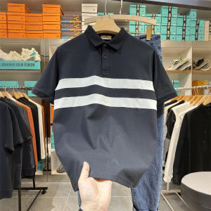 Áo Thun Polo Nam Tay Ngắn Mùa Hè 2025 Áo Thun Nam Thời Trang Đa Năng Cổ Polo Màu Khối Thời Trang Thường Ngày