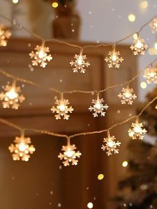 3 M Christmas Lights Snowflake String Lights 20 Led Bulb Light New Year Decorations Fairy Lights Christmas Decoration