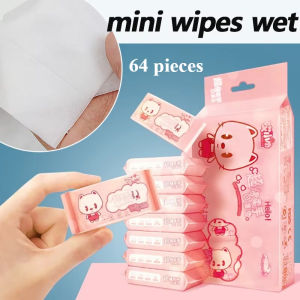 Portable Travel Size Special Extraction Hand and Mouth Cleaning Wipes 64pcs Disposable Mini Hand Wipes For Home School Supplies