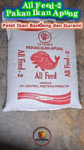 All Feed-2 Eceran 1 kg Pakan Ikan Bandeng | Pelet Ikan Gurami | Pakan Ikan Apung