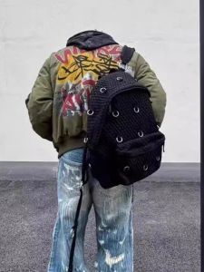 2025 New Mens Large Capacity Backpack Travel School Bag for High School And Junior High Students Trendy Bookbag Dual Shoulder