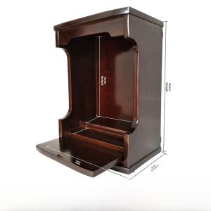 Real Wood Wall-Mounted Altar for Home Use Guan Gong And Wealth Deity Offering Table Buddhist Cabinet Offering Table Desk