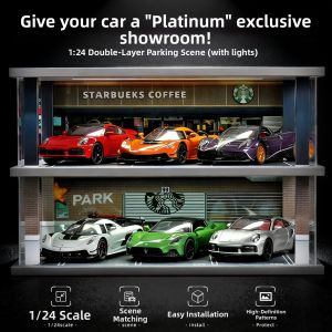 Parking Garage Display Shelf Car Model 1 24