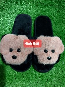 DÉP LÔNG HÌNH CÚN CUTE Quảng Châu loai 1 siêu êm siêu bền