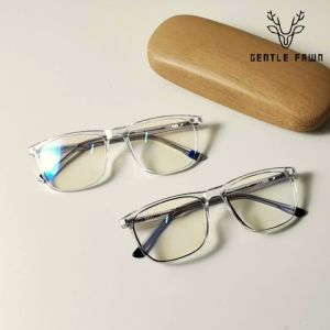 Gentle Fawn Kacamata Antiradiasi Blueray Sinar Biru Bentuk Kotak Bisa Minus Bahan TR90 Ringan Fashion Pria Dan Wanita 23025