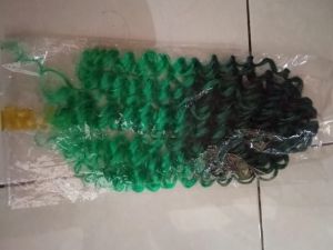 Rambut Sambung Sulam Curly Kecil Isi 48 Helai.