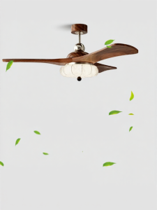 HUANGJIANG | Antique Style Eye-protection Living Bedroom Ceiling Fan Light
