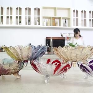 Creative Colorful Multi-use Glass Fruit Plate