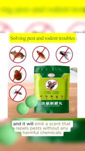 10-100Pcs Mouse Rodent Repellent Pills Mice Cockroaches Ants Repel Balls Effective Mothballs for Rats Mouse Cockroach Powerful Home Rat Repellant Balls
