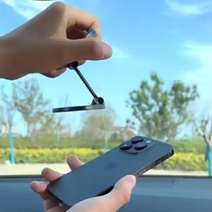 MagSafe Strong Magnetic Phone Holder Portable Foldable Magnetic Stand Metal Bracket Mount for IPhone Xiaomi Huawei Samsung