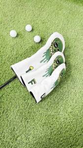 Green Ghost Golf Club Head Covers for Driver Fairway Wood And Hybrid Covers Awesome Easter Gift