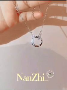 Vòng cổ Bạc 925 Có Khóa Vòng Thiết Kế Tinh Tế Kiểu Mới Cho Nữ Funny