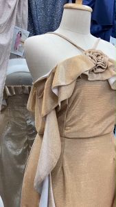 SG952 ชุดเดรส ราตรียาว สำหรับสาวอวบ สาวพลัสไซส์ กากเพชรสวย เกรดพรีเมี่ยม ยืดหยุ่นได้ดี - ผู้หญิง Women