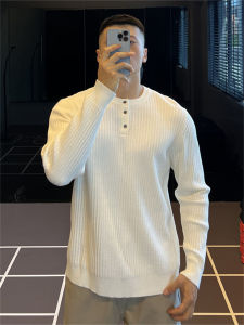 Henry Neck Knitted Slim Fit Sweater