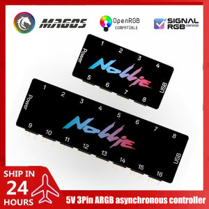 Nollie RGB Asynchronous Controller HUB 8/16 Ways Addressable ARGB Splitter Support Software Signal-RGB/OpenRGB Management