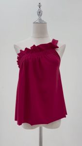 CFBOUTIQUE Inspired One Shoulder Toga Frilled Top