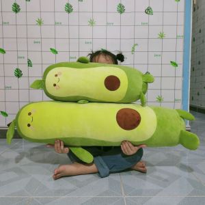 GỐI ÔM DÀI HÌNH TRÁI BƠ DÀI SIZE LỚN VẢI MINISO CAO CẤP SIÊU MỊN 100% GÒN MỀM