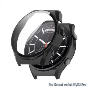 Case + Glass for Xiaomi Watch S1 Pro Screen Protector Protective Cover for Xiaomi Watch S1 All-around Bumper Protector Frame