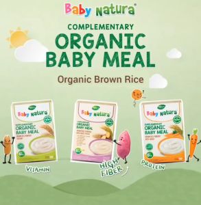 Baby Natura Organic Baby Meal Brown Rice Porridge 6 months+ Supplementary Travel Pack