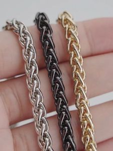 Fashion Chain Sling Strap for Bag Accessories Replacement Leather Bag Handbags Gold Chain Straps Thin Metal Strap for Phone Case