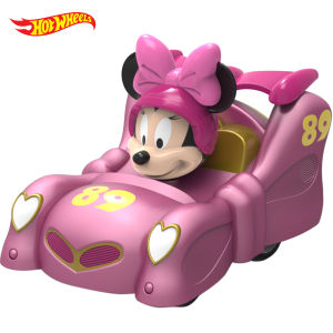 Disney Mickey Mouse Pull Back Car Toy Donald Duck Daisy Duck Cartoon Figure Model Inertial Pull-Back Sports Car Kids Xmas Gifts
