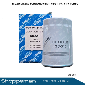 UNION ASAHI ISUZU DIESEL FORWARD 6BG1 6BD1 FR F1 TURBO OIL FILTER 1-13240161-0 1-13240123-0 GC-510