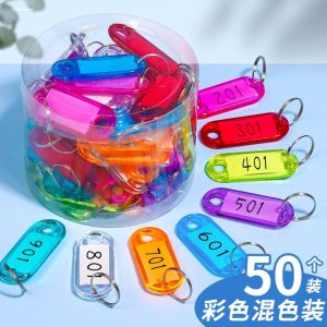 Crystal Transparent Key Card Identification Card Hotel Hotel Number Plate Luggage Mark Buckle Label Key Card for Classification