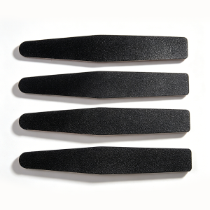 4pcs Professional Nail Files Double-Sided Black Washable Sanding Strips for Nail Foot Care Polishing Smoothing Tool Perfect Nail