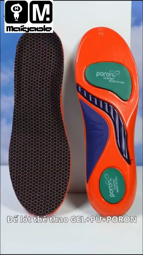 Chân phẳng hấp thụ lực va chạm Insoles hỗ trợ cong Insoles kéo dài không mệt mỏi Insoles