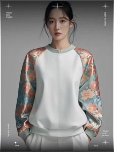 SUOSHE | New Chinese Style Round Neck Casual Sweater for Men and Women