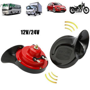 Horn for Motorcycle 12v Universal Car Dual Tone Car Snail Horn 2pcs Super Loud Horn with Mounting Kits