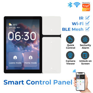 SMATRUL Tuya Smart Home Multi-functional Touch Screen Control Panel 3.5 inche Central Control for Intelligent Scenes Smart Tuya Devices button switch infrared Bluetooth gateway remote control with button switch infrared Bluetooth gateway remote control