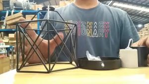 Ceiling Light Retro Geometric Industrial Chandelier Metal Cage Pendant Light for Living Dining Room Kitchen Aisle Corridor Balcony Entrance Loft