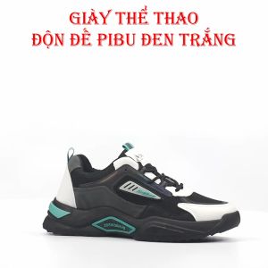 Giày Thể Thao Nam Độn Đế Phong Cách TT16 Màu Đen