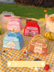CozyBear Triple-Layer Insulated Lunch Tote
