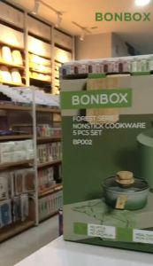 BONBOX Alat Masak Panci Kompor Induksi Teflon Anti Lengket BONBOX BP002 5pcs KITCHENWARE