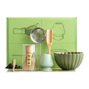 SHUANGYU | Traditional Tea Ceremony Set Accessories Matcha Bowl Whisk Spoon Bamboo Brush