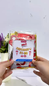 Paket Dekorasi foil tulisan dirgahayu ri / aksesoris dekor HUT Ri / paket 17 agustus merah putih