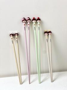 Home Use Cute Alloy Chopsticks Set for Four People Anti Slip Anti Mold High Temperature Resistant Individual Chopsticks