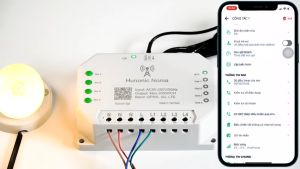 Công Tắc Hunonic Noma 4 Kênh Dùng Sim 3G 4G Điều Khiển Thiết Bị Từ Xa Trên Điện Thoại Không Cần Wifi