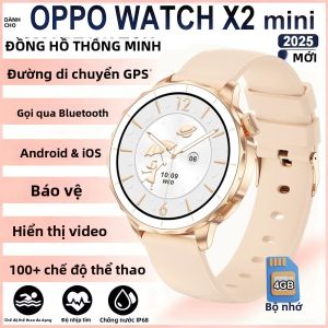 Đồng Hồ Thông Minh OPPO Watch X2 Mini 4GB Bộ Nhớ Lớn Màn Hình AMOLED HD Chống Nước IP68 Thiết Bị Theo Dõi Thể Dục Dành Cho Nam Và Nữ Có Chức Năng Trả Lời WeChat