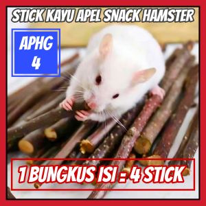 STICK KAYU APEL GIGITAN HAMSTER || 1 BUNGKUS ISI = 4 STCK《APHG#4》
