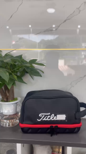 Túi cầm tay golf nam nữ new shop golf hồng nhung 19th hole