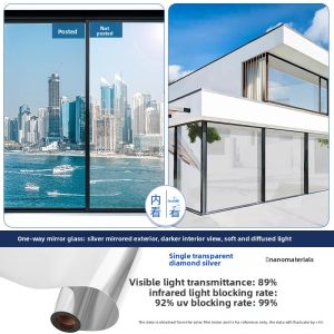 YIMING | One-way See-through Privacy Window Film Heat Insulation Sunscreen