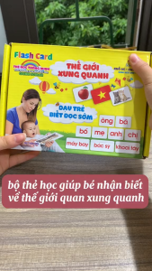 Bộ Thẻ Học Thông Minh Song Ngữ Anh Việt Thế Giới Xung Quanh Khổ A5