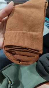 AS805 Kaos Kaki Pria Kantoran Polos Kaus Kaki Kerja Cowok Sebetis Tinggi Panjang Bahan Katun Premium