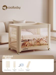 COOLBABY | Foldable One-Touch Seamless Portable Multi-Function Baby Crib